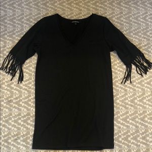Kittenish Black Fringe Dress